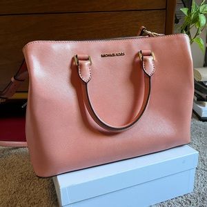 micheal kors satchel pink bag